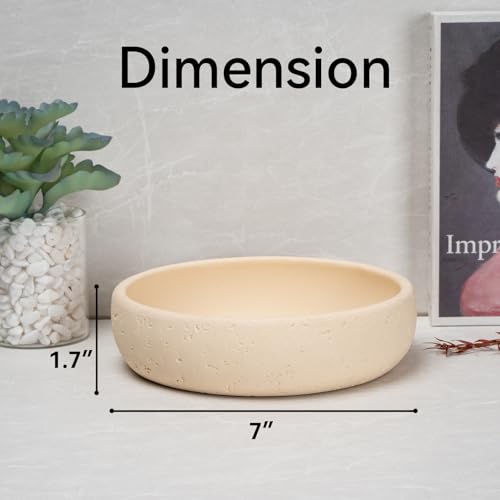 UHEY HOME Resin 7“ Decorative Bowl for Home Decor, Key Bowl for Entryway Table Decor, Modern Coffee Tables Centerpiece, Fr...