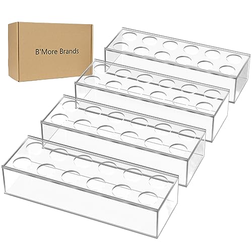 4 Pack 12" Clear Acrylic Flower Vase Rectangular Floral Centerpiece for Dining Table Modern Flower Arrangement for Home De...