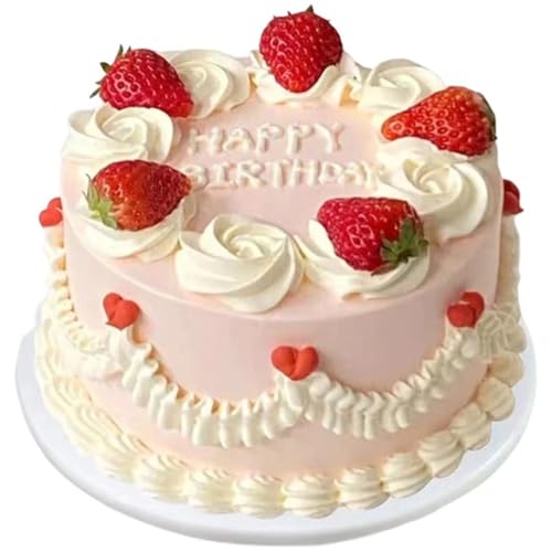 Hsqqdc Realistic Cake Model Artificial Birthday Cake Simulation Dessert Props for Restaurant Hotel Bakery Shop Home Kitche...