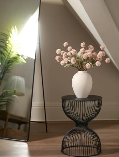 Laelfe Fall Flowers Artificial Pompon Mum, 5Pcs Fake Kiku Flowers Silk Small Mini Chrysanthemum Ball Faux Mum Decor for Au...