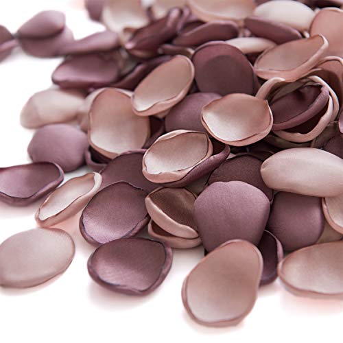 Ling's moment Rose Petals, Silk Flower Petals for Wedding/Aisle/Flower Girl Baskets/Table Centerpiece Décor,etc.Dusty Rose...