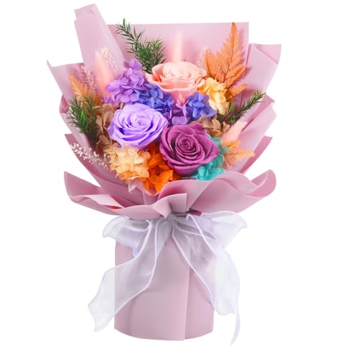 Forever Flower,Flower for Delivery,Roses Bouquet Lasting for 3 years,Birthday Flowers,Sympathy Flowers,Gifts for Her Women...