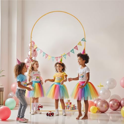 Vincidern 6.6 FT Wedding Arch Backdrop Stand for Parties, Balloon Arch Stand, Wedding Arches for Ceremony, Metal Arch Back...