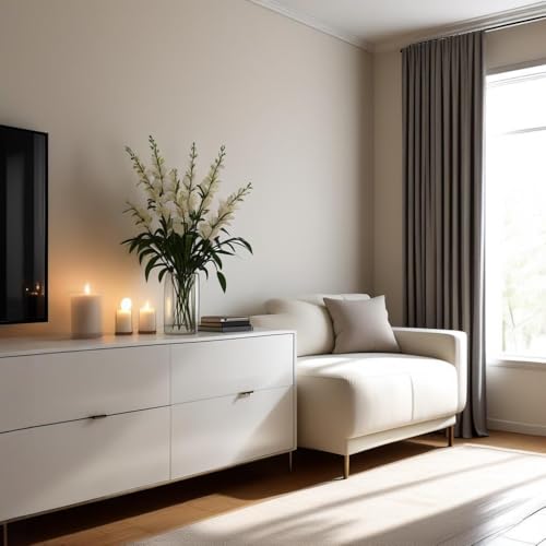 CYS EXCEL (H:12" D:6") Large Cylinder Clear Glass Vase for Wide Bouquet Flower Vase Centerpieces Display Hurricane Floatin...