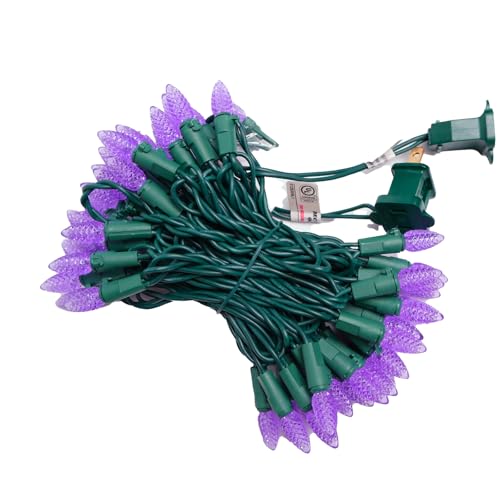 FOMOMDI C3 Outdoor Christmas Lights, 18Ft 50 LED Commercial Grade String Lights for Patio Garden Home Halloween Xmas Tree ...