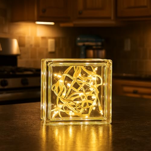 Novelty Lights 5.5 Feet 10 Bulb Clear Mini Light String on White Wire, Non-Connectable Incandescent Fairy Lights for Bottl...