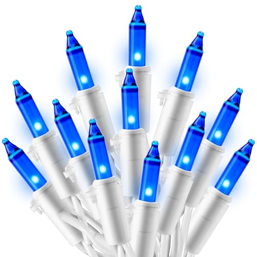 Joiedomi Christmas Lights Outdoor,100 Count Blue Christmas Tree Lights Indoor,21.4ft String Xmas Decorations for Dorm Clas...