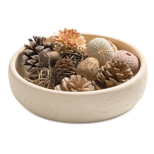 UHEY HOME Resin 7“ Decorative Bowl for Home Decor, Key Bowl for Entryway Table Decor, Modern Coffee Tables Centerpiece, Fr...