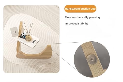 Modern Glass Coffee Table for Living Room, Small mid Century Coffee Table, Stylish Coffee Tables Suitable for Bedroom Livi...