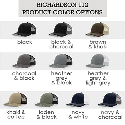 Personalized Trucker Hat – Custom Hat- Custom Richardson 112 Cap with Engraved Leather Patch, Father of The Bride Hat, Gro...