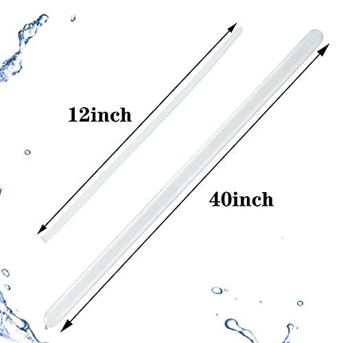 100Pcs clear 260 Balloons Clear Long Skinny Latex Balloon for Animal Ballons, Premium Quality Balloons for Beginners Baloo...