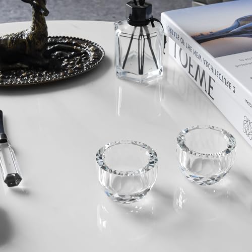 Marvala Crystal Tealight Candle Holders, Candlestick Holders for Wedding Centerpieces, Christmas Decor, Party Decorations,...