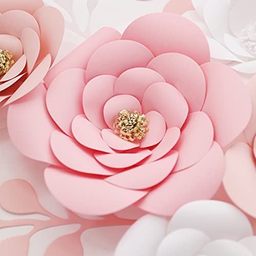 Gukasxi 3D Paper Flower Decorations for Wall, 3D Artificial Flower for Wedding Centerpiece Bridal Shower Birthday Party Ba...