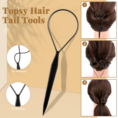 822PCS Elastic Hair Ties, IKOCO Hair Bands Hair Accessories for Girls with Hair Clips, Neutral Colors