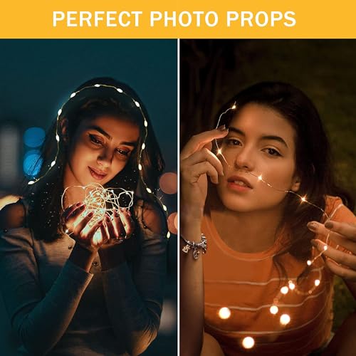 6 Pack Fairy Lights Battery Operated 7ft 20 LED Mini String Lights Twinkle Lights Silver Wire Firefly Starry Moon Lights f...