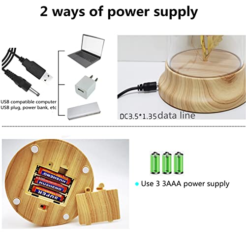 Eternal Sunflower Gifts for Women, Crochet Artificial Sun Flower Decor in Plastic Dome with Led, for Her Mom Mothers Day B...