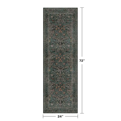 8ft Long Runners for Hallways Non Slip, 2'6" x 8' Floor Runner for Kitchen, Entryway Indoor, Washable Rubber Backing Stain...