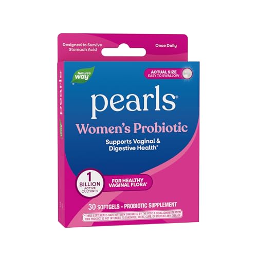 Nature's Way Women's Probiotic Pearls, Supports Vaginal and Digestive Health*, 1 Billion Live Cultures, No Refrigeration R...