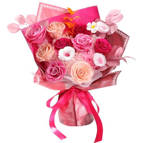 Lovenfold Flowers for Delivery Preserved Flowers Bouquet 12 Roses Mixed Bouquet,Birthday Flowers Rose Gifts for Women Mom ...