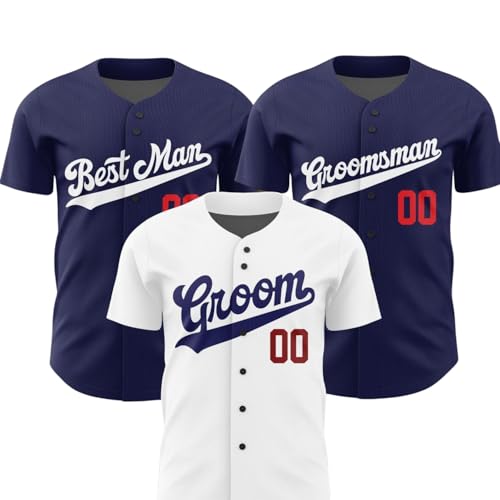Personalized Groom & Groomsmen Jersey Shirts, Custom Best Man Jersey, Groomsman Proposal, Bachelor Party Best Man, Groom S...
