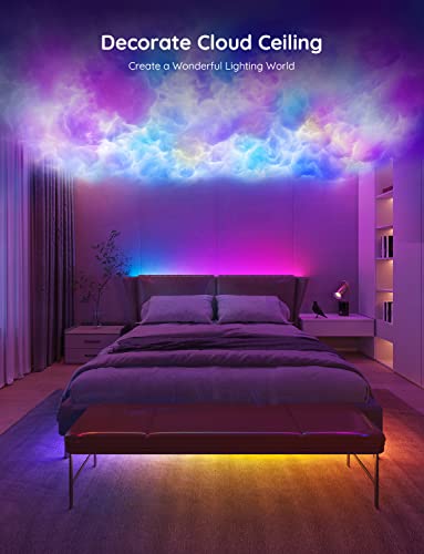 Govee RGBIC LED Strip Lights, 32.8ft Smart LED Lights for Bedroom, Bluetooth LED Lights APP Control, DIY Multiple Colors o...