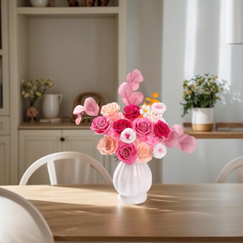 Lovenfold Flowers for Delivery Preserved Flowers Bouquet 12 Roses Mixed Bouquet,Birthday Flowers Rose Gifts for Women Mom ...