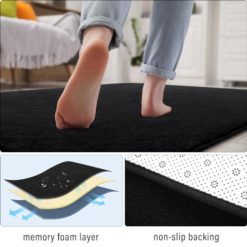 B BENRON Soft Runner Rugs for Bedroom 2x6, Non Slip Runners for Hallway Kitchen Laundry Dorm Washable, Minimalist Low Pile...