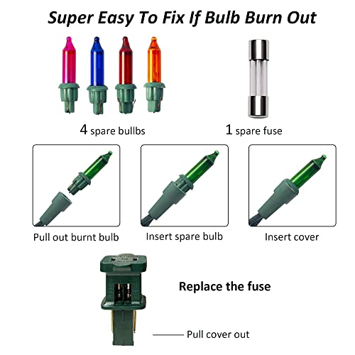 Dazzle Bright Christmas Mini String Lights, 30FT 150 Incandescent Light Up Fairy Lights with UL Certified Xmas Decorations...