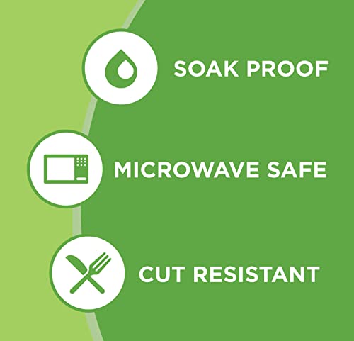 Amazon Basics Everyday Paper Plates, 8.62 Inch, Disposable, 100 Count, Packaging May Vary