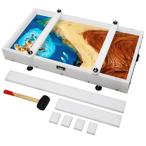 Large Reusable Epoxy Resin Mold 24×14×3 Adjustable Clamping System – Ideal Resin Molds for Coffee Tables, Trays, Cutting B...