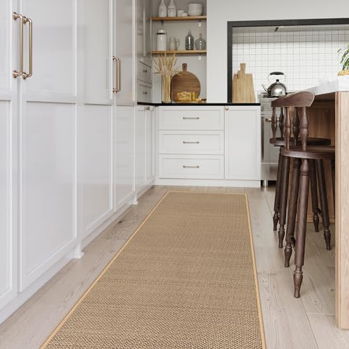 Lahome Farmhouse Carpet Runners for Hallway 6ft, 2x6 Washable Runner Rug Non Slip for Entryway Indoor, Neutral Non Sheddin...