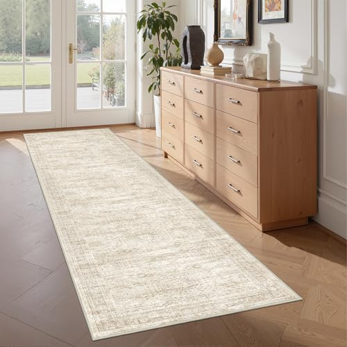 Restydon Rug Runners for Hallways Non Slip - 2x8 Runner Rug for Bedroom, Washable Runner with Rubber Backing, Soft Low-Pil...