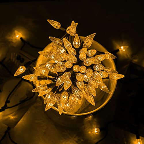 Dazzle Bright C6 Christmas String Lights, 100 LED 33 FT Outdoor Christmas Lights Waterproof Connectable, 8 Modes Lights fo...