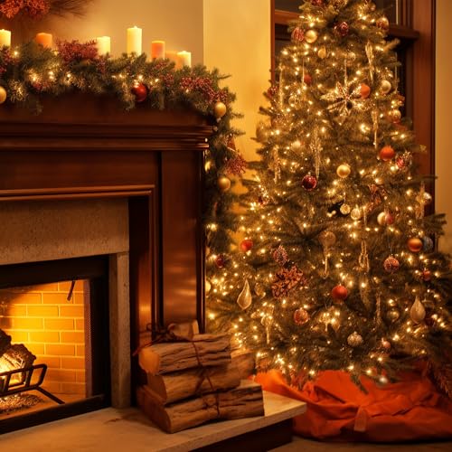 Twinkle Christmas Lights 33ft 100 LED 8 Modes with Timer, Connectable Xmas Tree Mini Lights for Indoor Outdoor Home Party ...