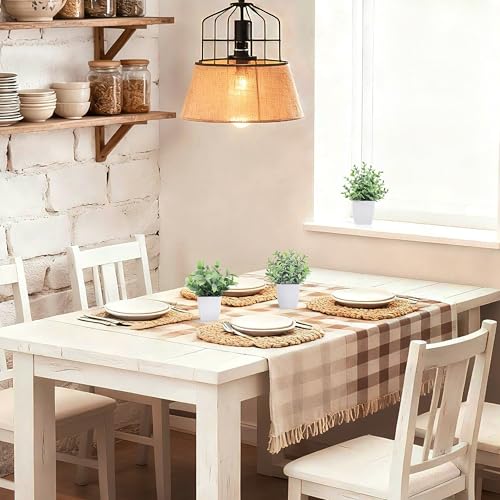 Der Rose 4 Pack Fake Plants Mini Artificial Greenery Potted Plants for Home Decor Indoor Office Table Room Farmhouse Bathr...