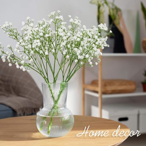 MAQIAHN 6 Baby Breath Artificial Flowers - Babies Breath Flowers Artificial Bulk Faux Flowers Bouquet White Flores Greener...