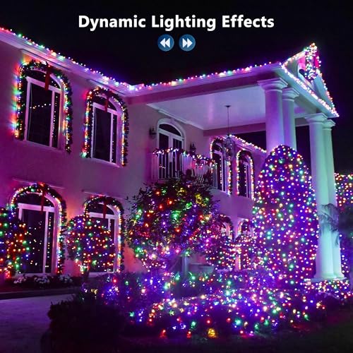 Brizled RGB Christmas Lights, 164ft 500 LED Color Changing String Lights, Dimmable Christmas Tree Light, Indoor Multifunct...