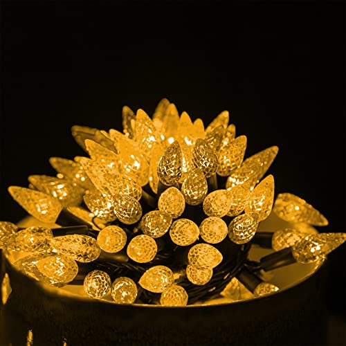 Dazzle Bright C6 Christmas String Lights, 100 LED 33 FT Outdoor Christmas Lights Waterproof Connectable, 8 Modes Lights fo...