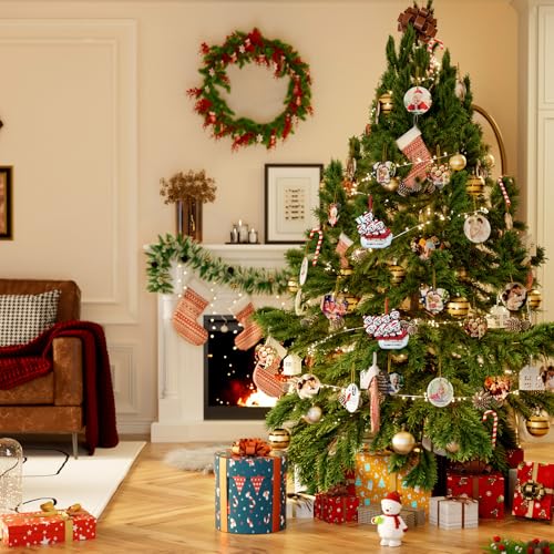 iDIY Personalized Family Christmas Ornaments - Family of 2/3/4/5/6/7/8 Penguin Ornaments for Christmas Tree - Custom Resin...