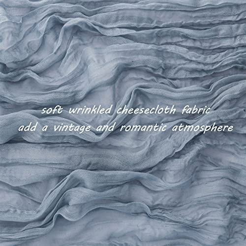 12 Pack 10Ft Cheesecloth Table Runner 35x120 Inch Boho Gauze Table Runner Rustic Cheese Cloth Long Romantic Table Runners ...