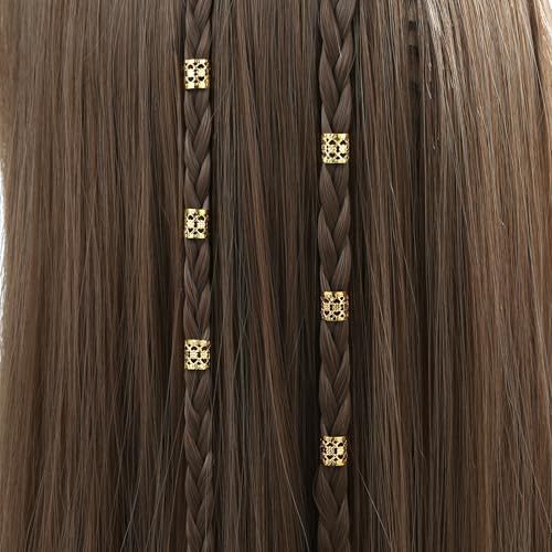 MODASER 220 Pcs Gold Hair Jewelry for Braids, 12 Styles Gold and Silver Hair Accessories Cuff for Braids and Dreadlocks, A...
