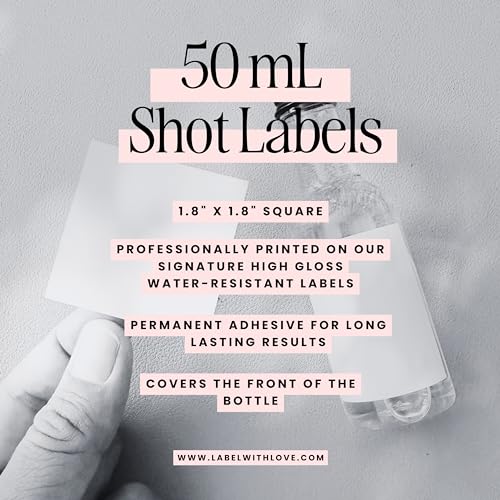 Label with Love Til Death Do Us Party - Set of 16-50 mL Bachelorette Liquor Labels - Skeleton Bach Party Favors, Bride or ...