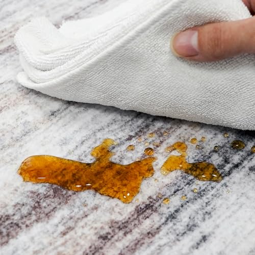 Washable Kitchen Runner Rug for Family: Easy-to-Clean Runners for Hallway Entryway Bedroom - Stain and Water Resistant Rug...