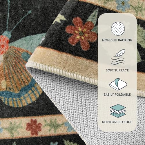 Lahome Insect Hallway Runner Rug, 2'5''x8' Ultra-Thin Washable Runners for Hallways Kitchen, Soft Laundry Room Rug Non-Sli...