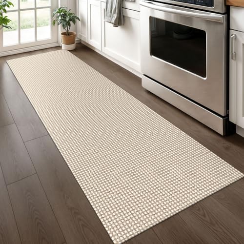 KOZYFLY Runners for Hallways 2x6 ft Washable Kitchen Runner Non Slip Rubber Backed Hall Runners Cotton Entryway Runner Rug...