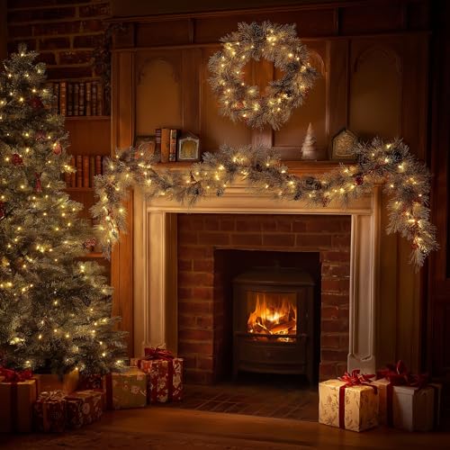 TW SHINE Warm White Christmas Lights Outdoor, 20FT 100 Count Incandescent Christmas Light Indoor, Waterproof Christmas Tre...