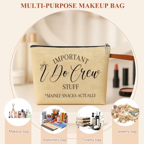 NBIAN 3PCS Luxury Makeup Bag Gift for Bridesmaid Proposal, Bachelorette Swag, Bridal Party - Thoughtful Present Women Ladi...