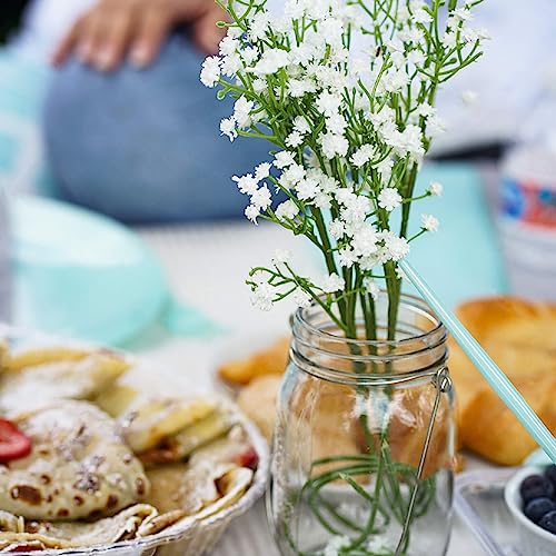 Sukh 10PCS Baby Breath Artificial Flowers Fake Babys Breath Gypsophila Flowers Bulk Realistic Artificial Flowers Bouquet F...
