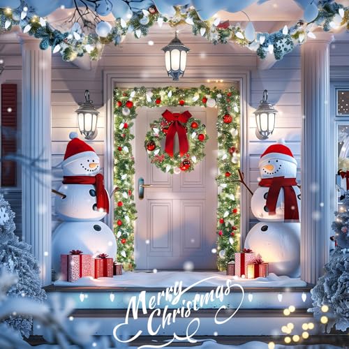 Brightown C9 Christmas String Lights White, 66ft 100 LED Faceted Christmas Lights on Green Wire, Plug-in Large Bulb Strawb...