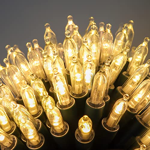 WATERGLIDE 50 LED Outdoor Christmas Lights, 16 FT Battery Operated Mini String Lights with 8 Modes & Timer, Xmas Tree Ligh...